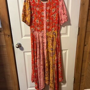 Zara Woman Multicolor Floral Dress